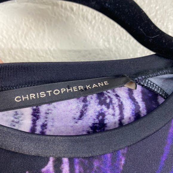 Christopher Kane Dress Womens size Small Stretch Floral Bodycon Party Cocktail - Picture 3 of 13